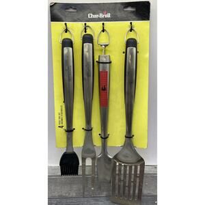 Char-Broil 4 Piece Starter Set - Barbecue Grill Cooking Utensils. {UU}.